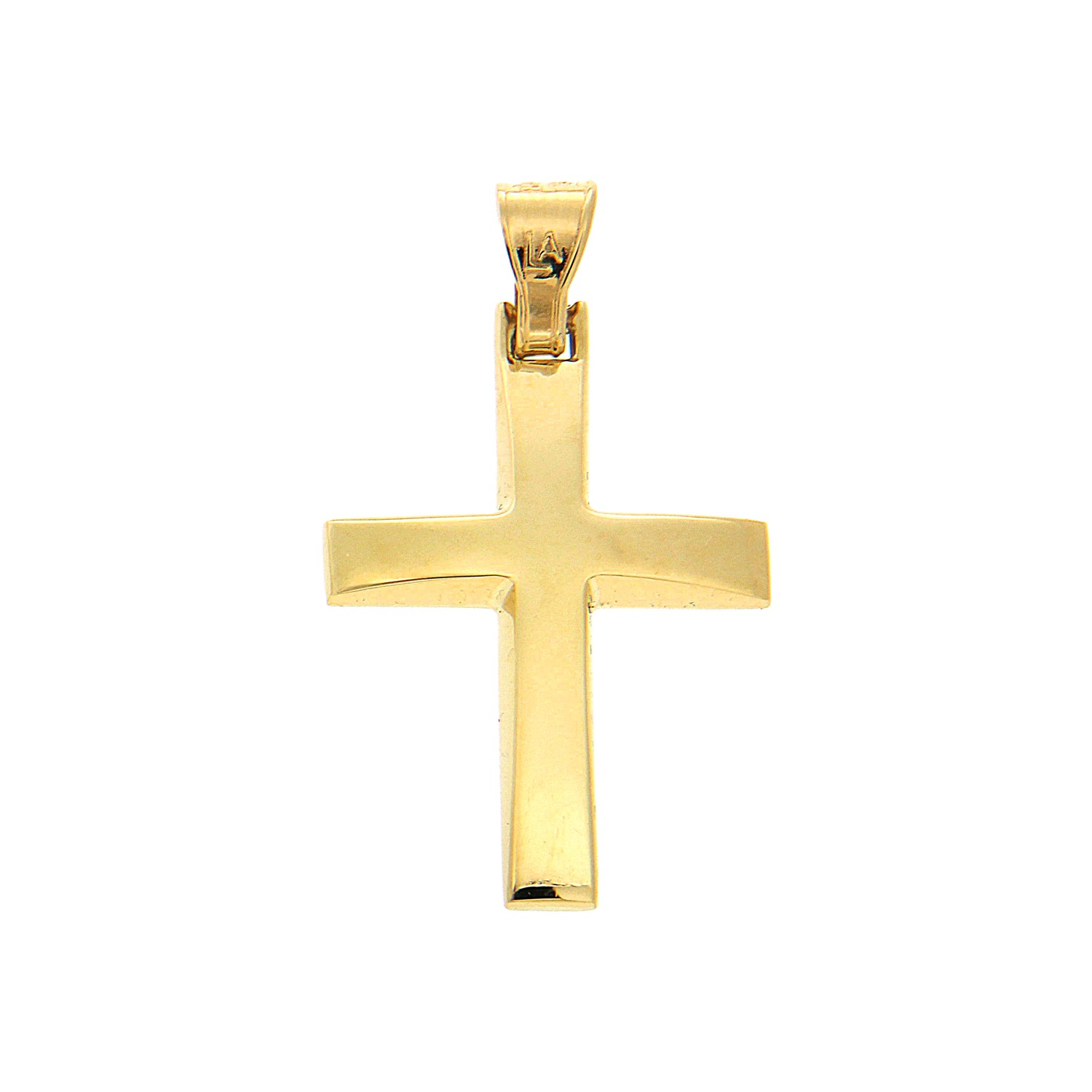 Σταυρός γυαλιστερός πομπέ, από χρυσό 14 καρατίων (4943090)