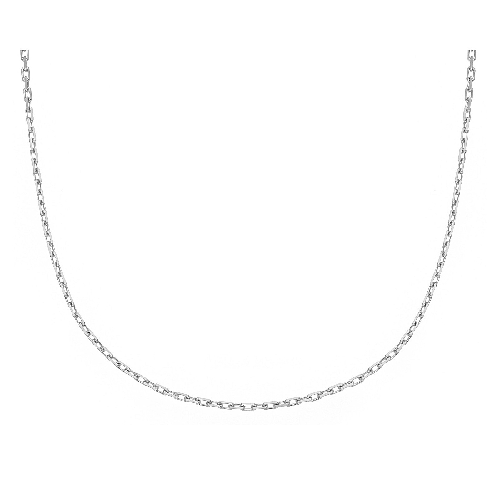 Αλυσίδα λαιμού λευκόχρυση Κ18 45εκ.