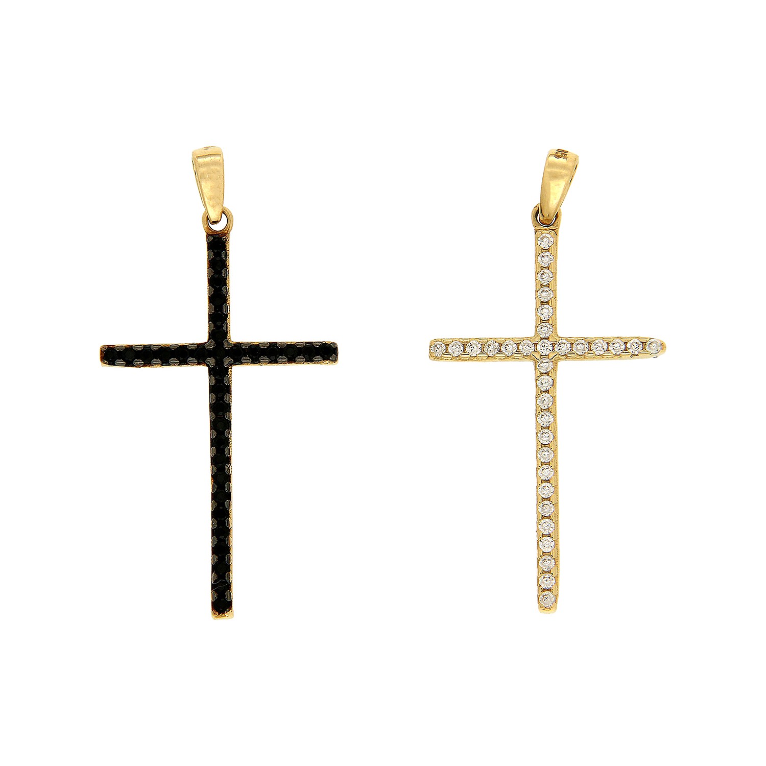 Σταυρός διπλής όψης με πέτρες 5221490