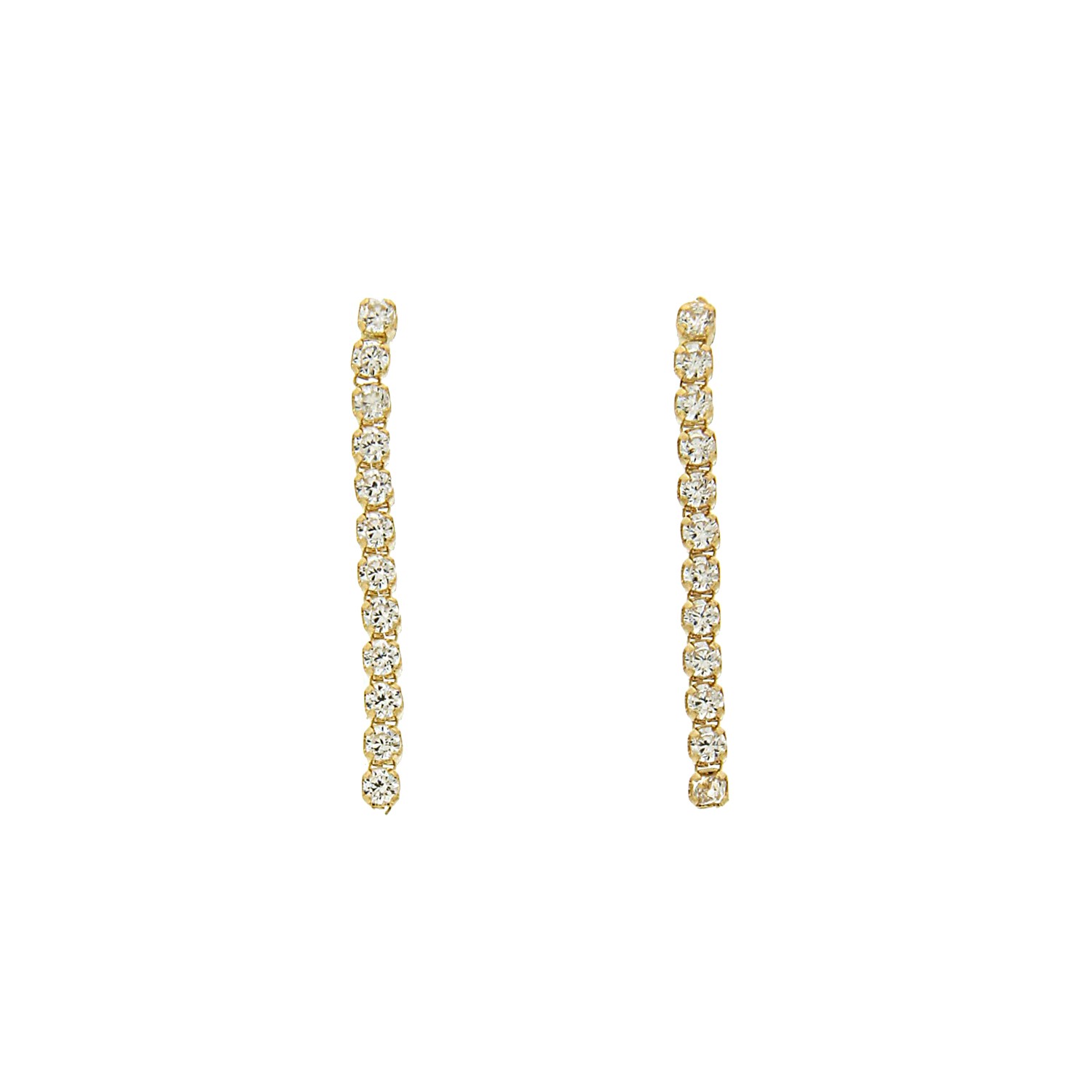 Σκουλαρίκια ριβιέρες χρυσές