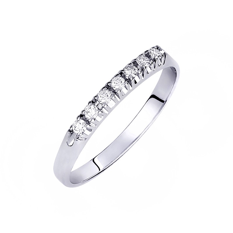 Δαχτυλίδι σειρέ με επτάπετρο 0.10ct