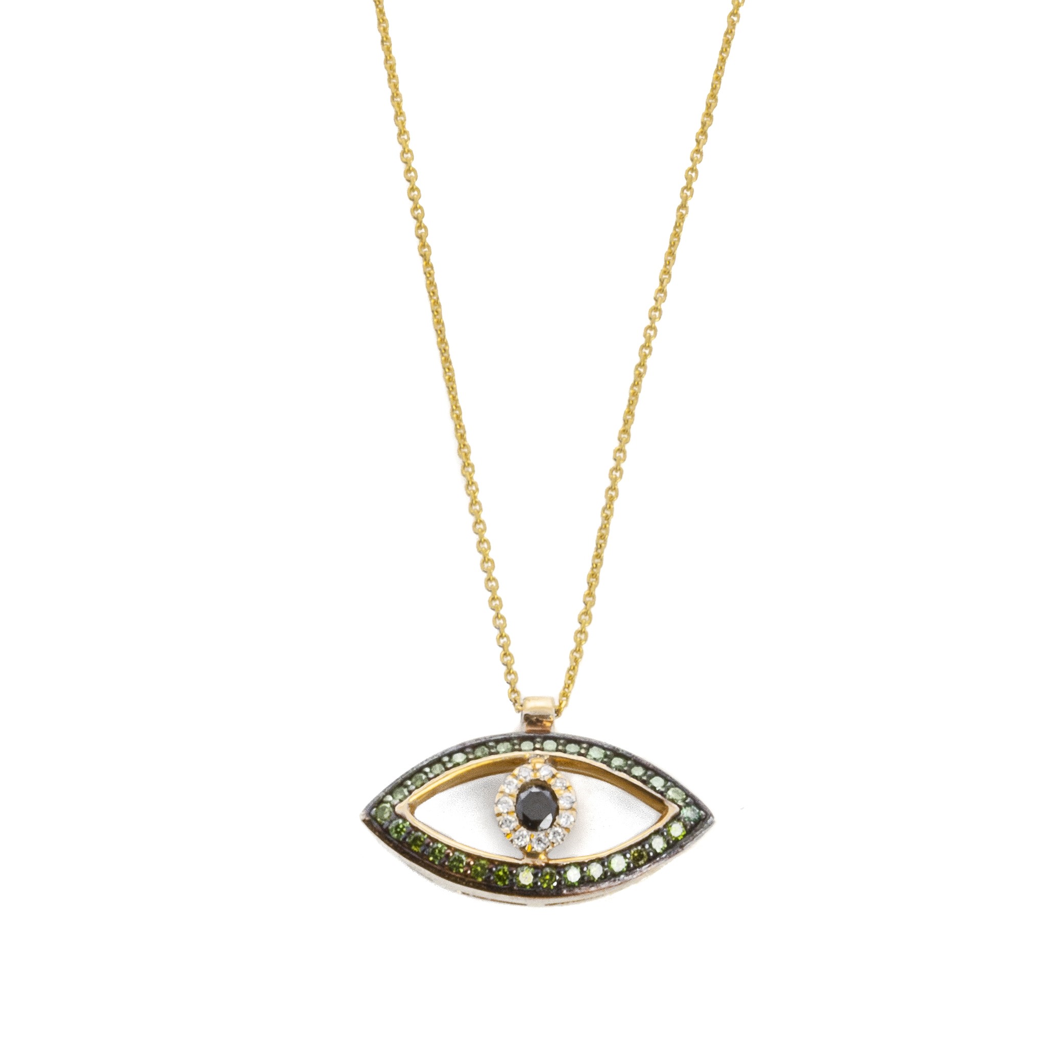 Μάτι κλασσικό green diamonds 0.24ct