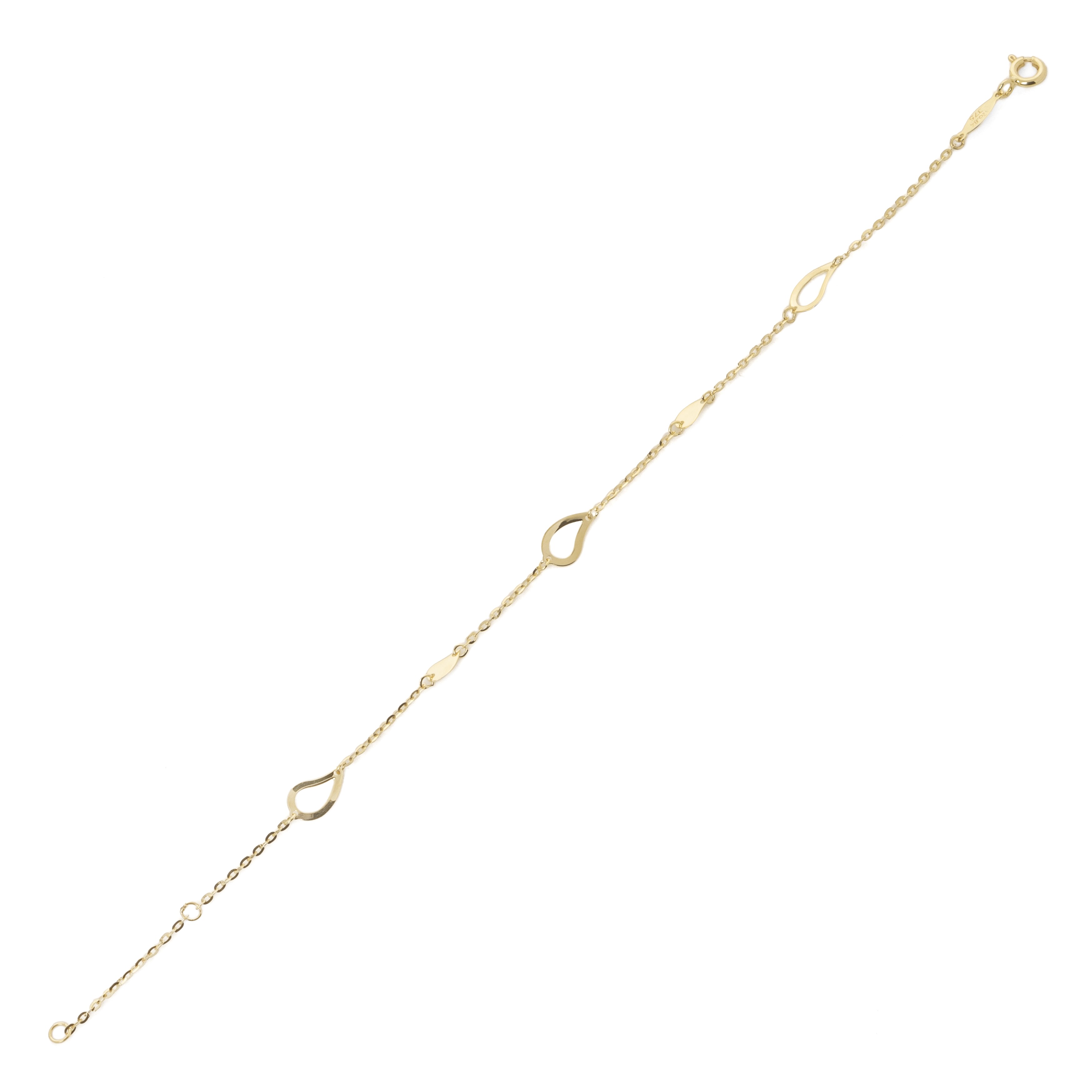 Βραχιόλι χρυσό drop charms