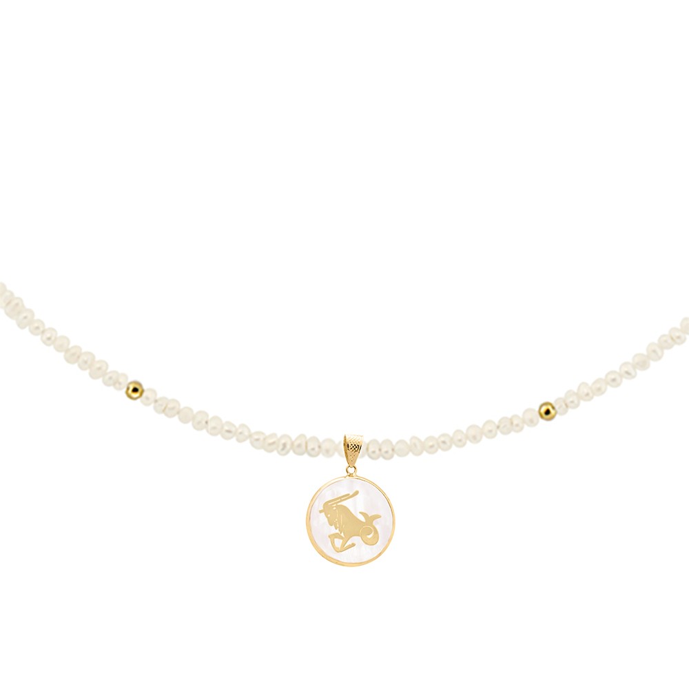 Zώδιο μαργαριταρένιο κολιέ Αιγόκερως