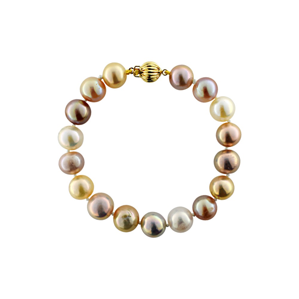 Βραχιόλι με πολύχρωμα μαργαριτάρια 10-11mm