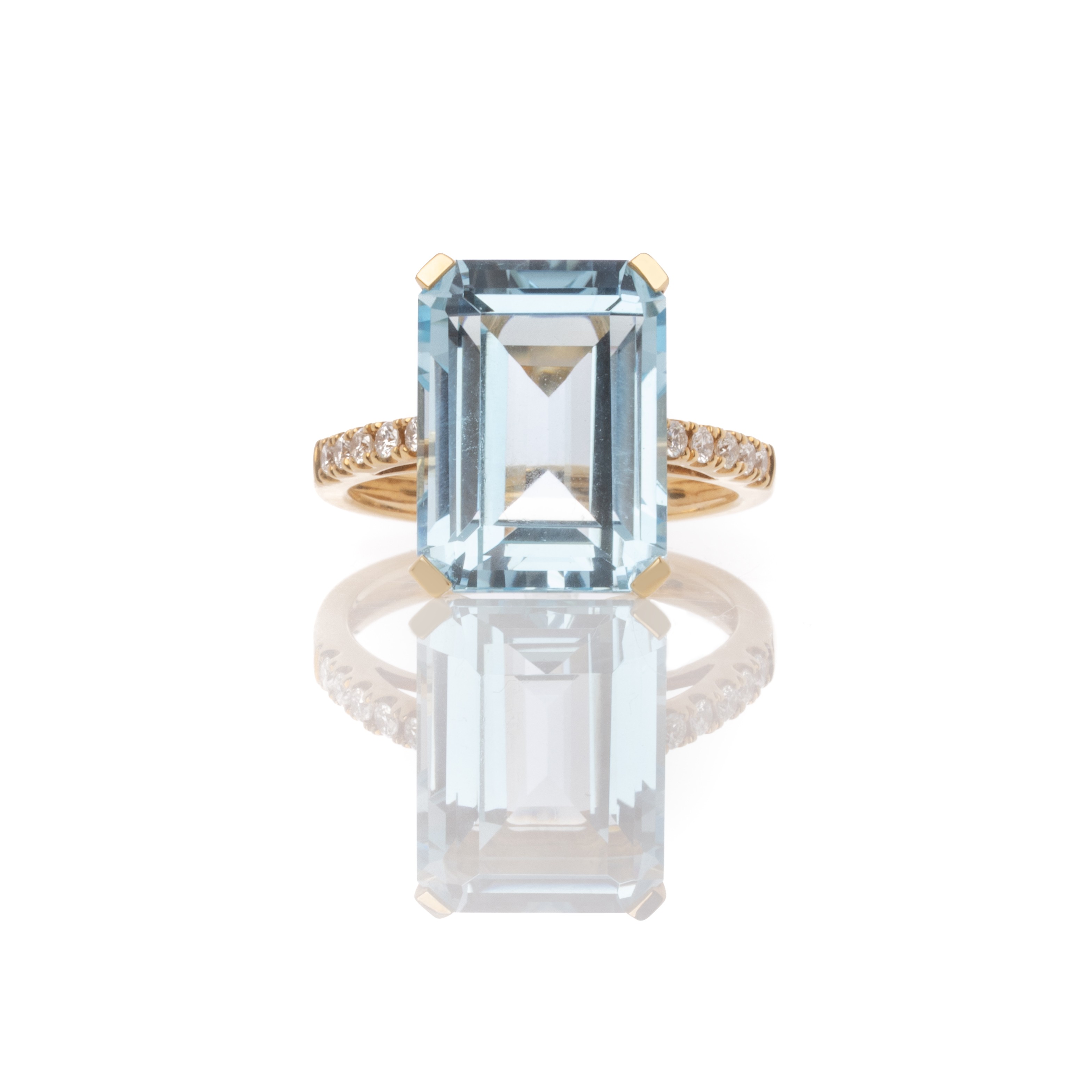 Δαχτυλίδι Κ18 Blue Topaz 11ct