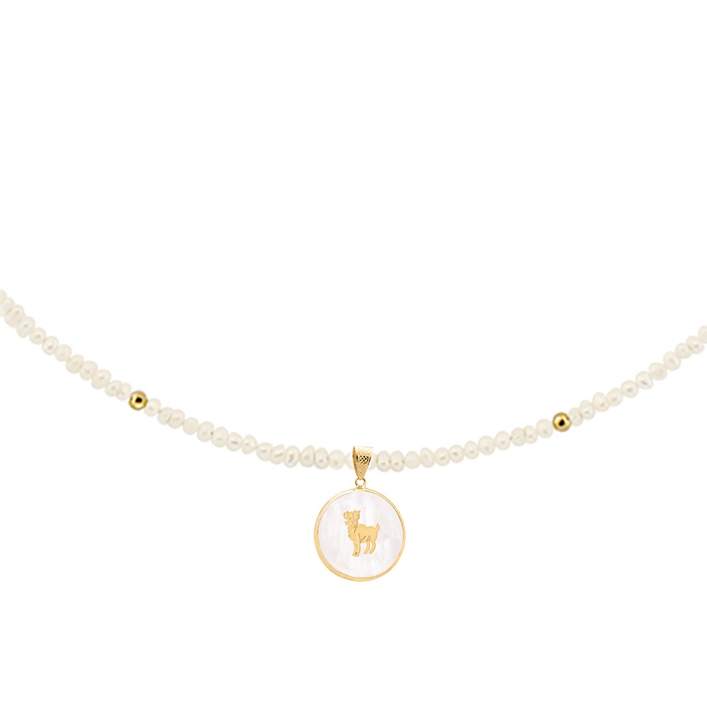 Zώδιο μαργαριταρένιο κολιέ Κριός