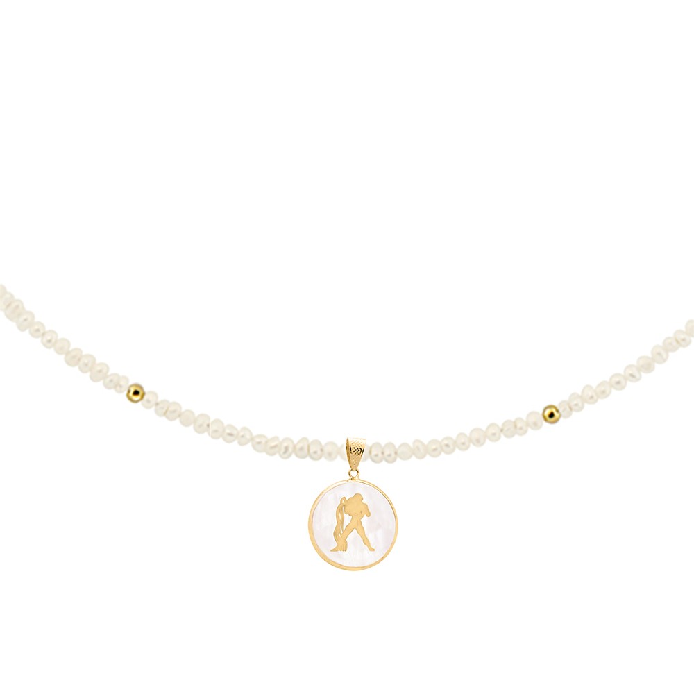 Zώδιο μαργαριταρένιο κολιέ Υδροχόος